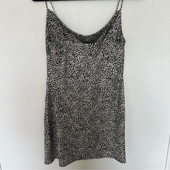 Dynamite Printed Cowl Neck Mini Dress - Picture 6 of 10